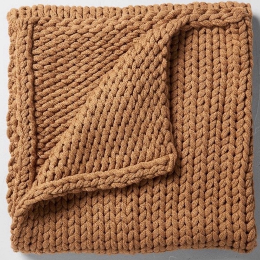 Casaluna 50"x70" Oversized Solid Bed Throw Warm Brown - Target